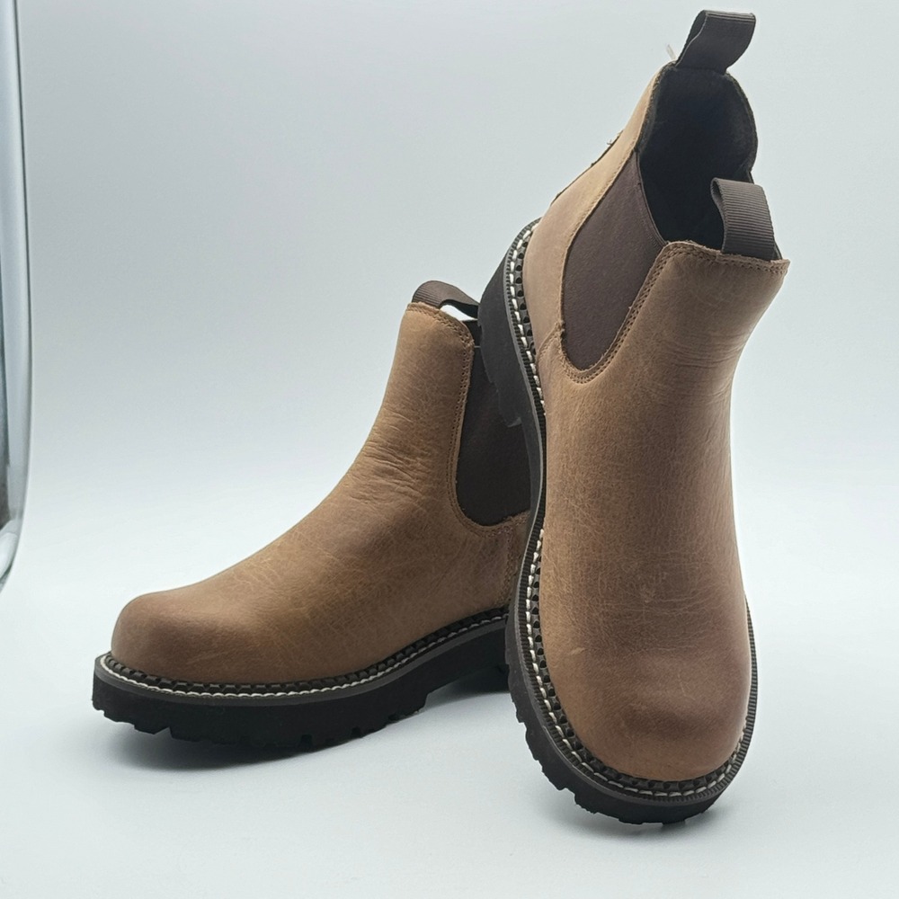 Wexford Lug Ariat Chelsea Boot Women 7B Brown Leather Platform Lug Sole 10053639